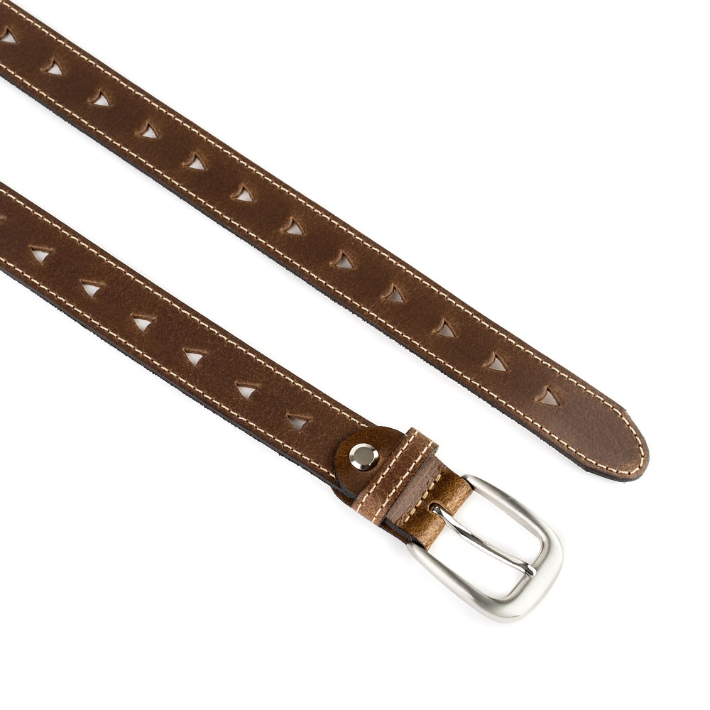 Cinturón Piel Zenia Picado 25 mm