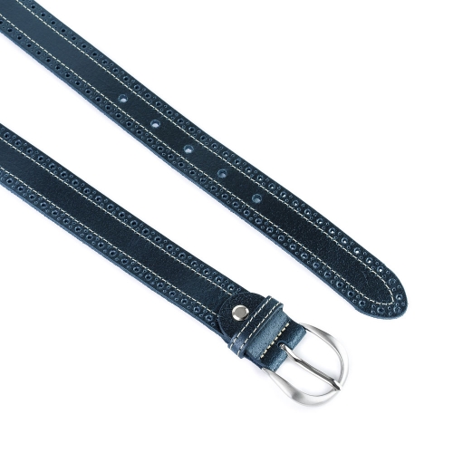 Cinturón Piel Zenia Picado 30 mm