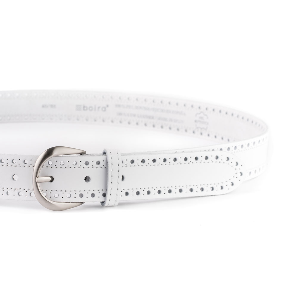 Cinturón Piel Zenia Picado 30 mm