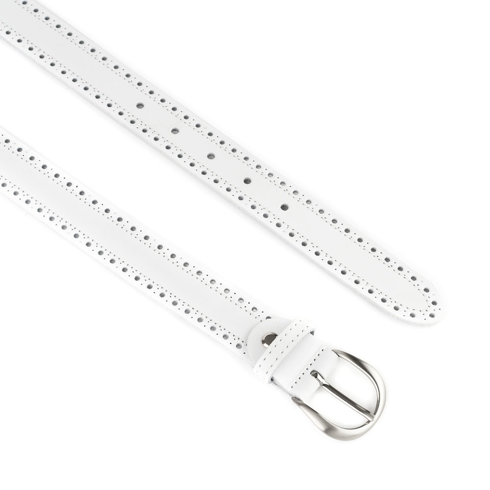 Cinturón Piel Zenia Picado 30 mm