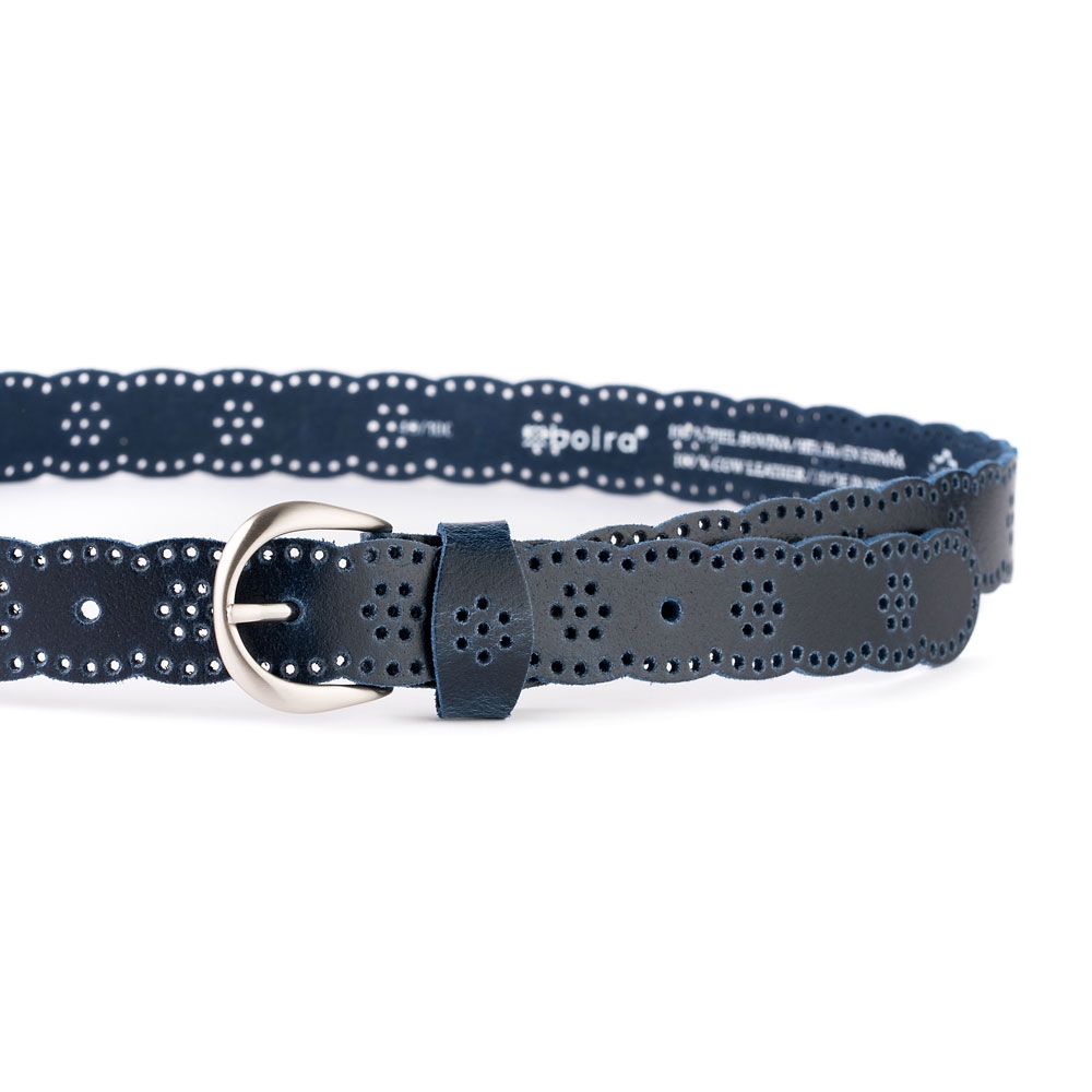 Cinturón Piel Zenia Picado 30 mm