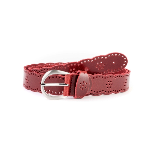 Cinturón Piel Zenia Picado 30 mm