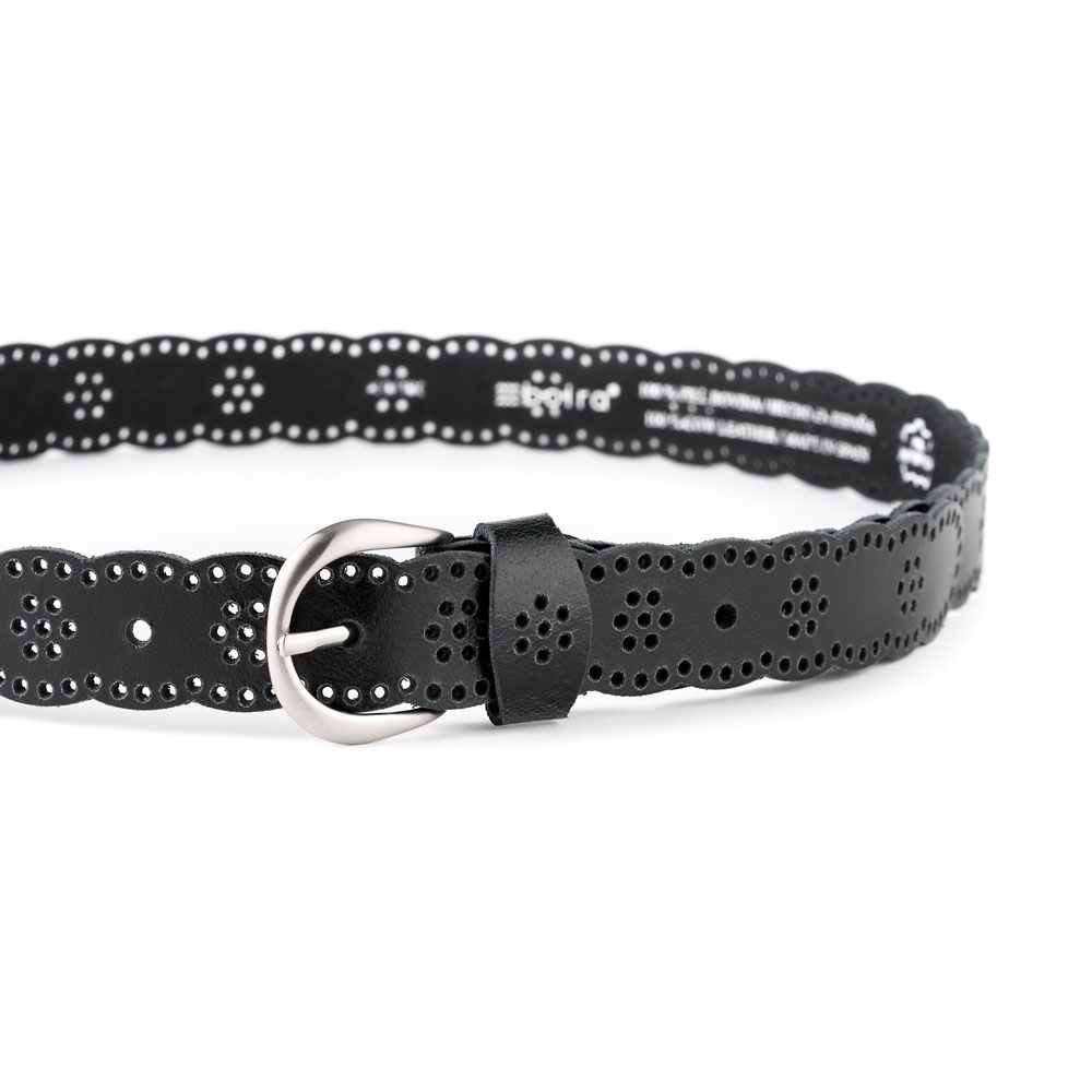 Cinturón Piel Zenia Picado 30 mm