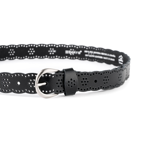 Cinturón Piel Zenia Picado 30 mm