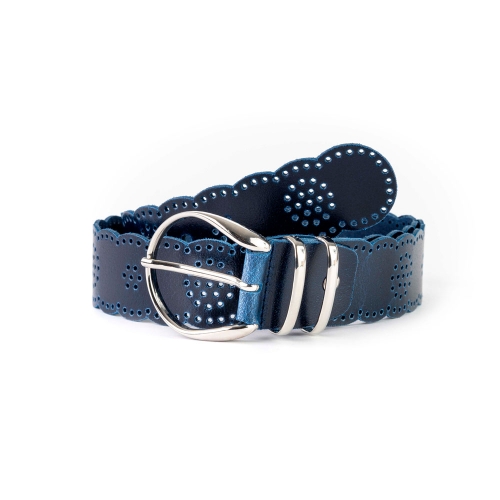 Cinturón Piel Zenia Picado 40 mm