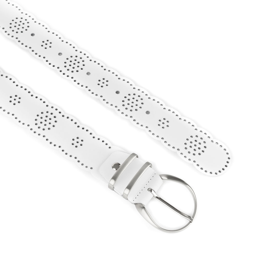 Cinturón Piel Zenia Picado 40 mm