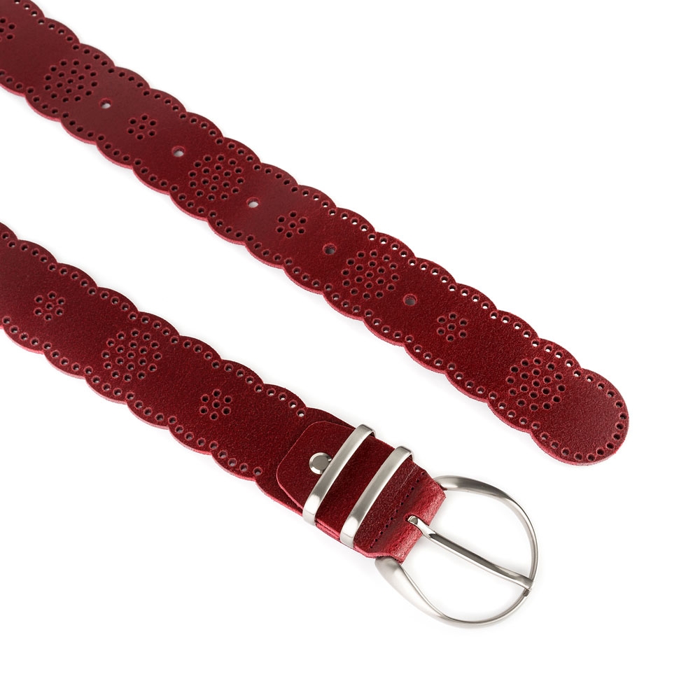 Cinturón Piel Zenia Picado 40 mm