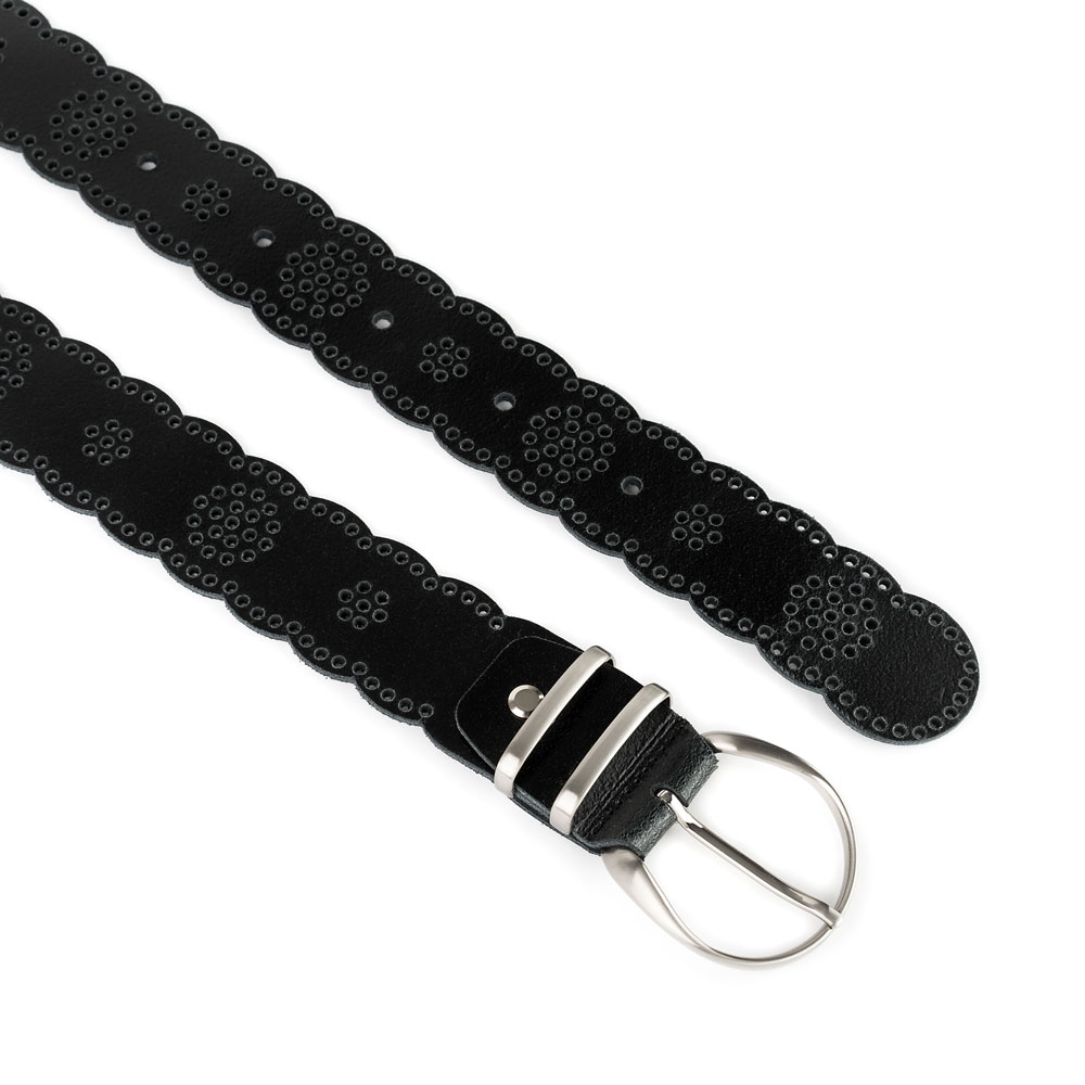 Cinturón Piel Zenia Picado 40 mm