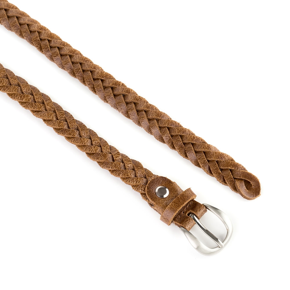 Cinturón Piel Zenia Trenzado 20 mm