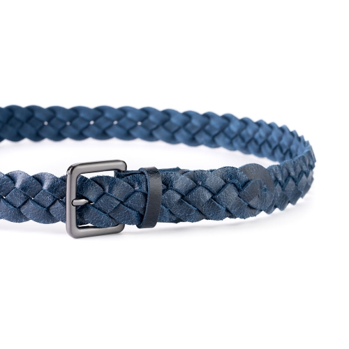 Cinturón Piel Zenia Trenzado 30 mm