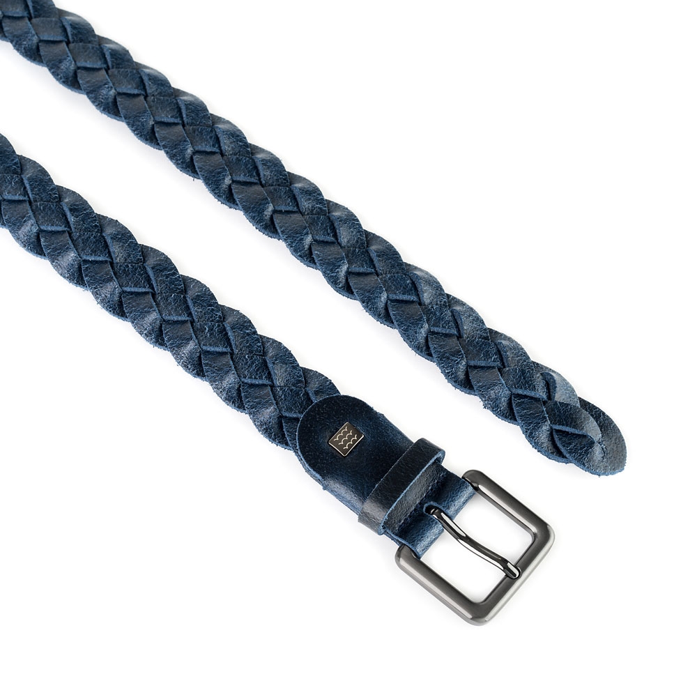 Cinturón Piel Zenia Trenzado 30 mm