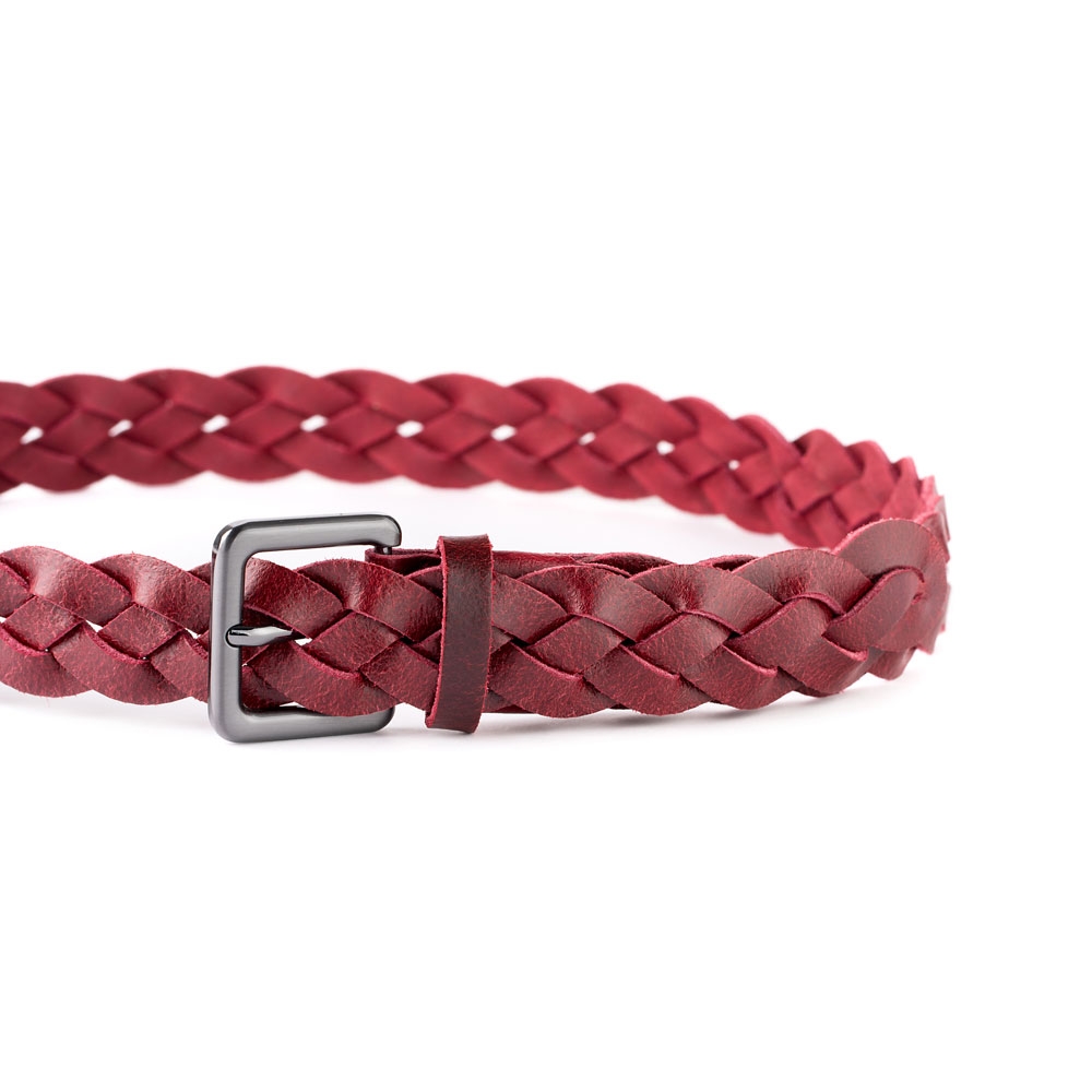 Cinturón Piel Zenia Trenzado 30 mm