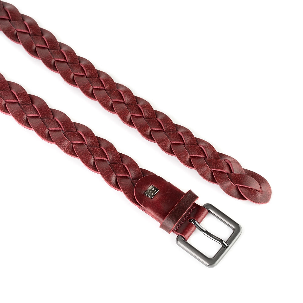 Cinturón Piel Zenia Trenzado 30 mm