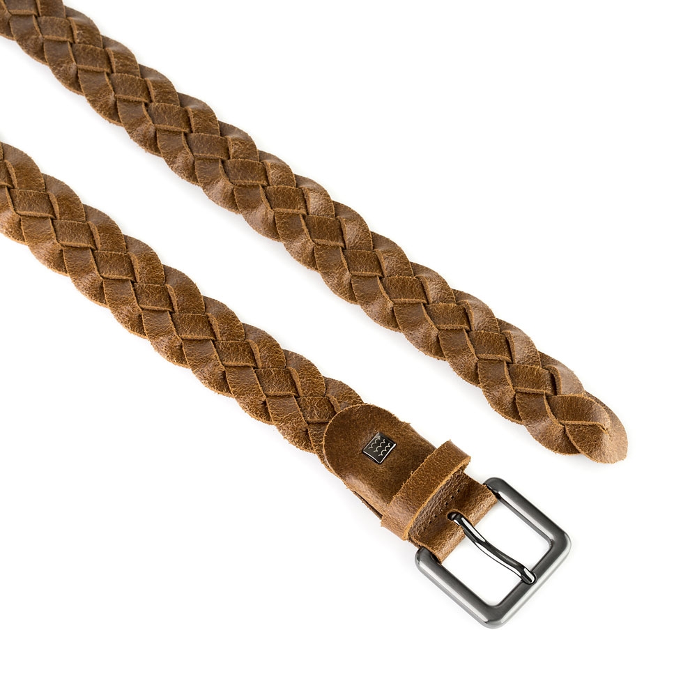 Cinturón Piel Zenia Trenzado 30 mm