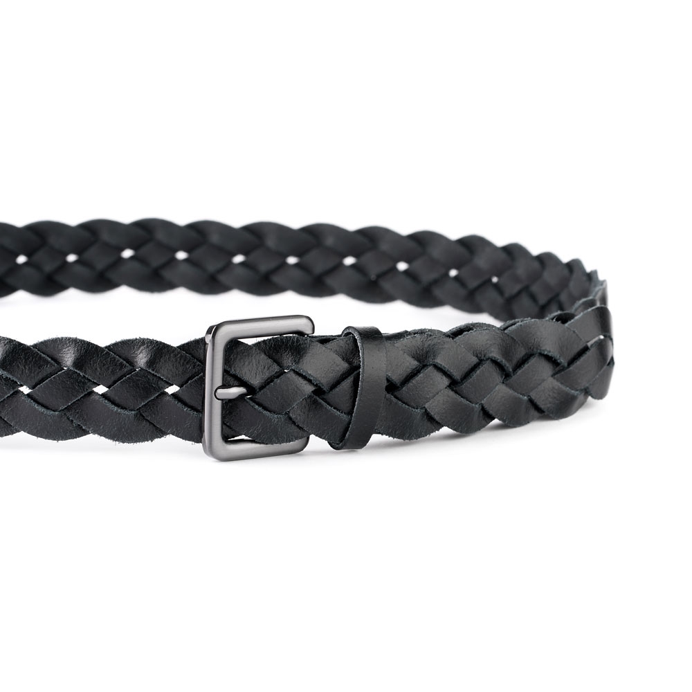 Cinturón Piel Zenia Trenzado 30 mm