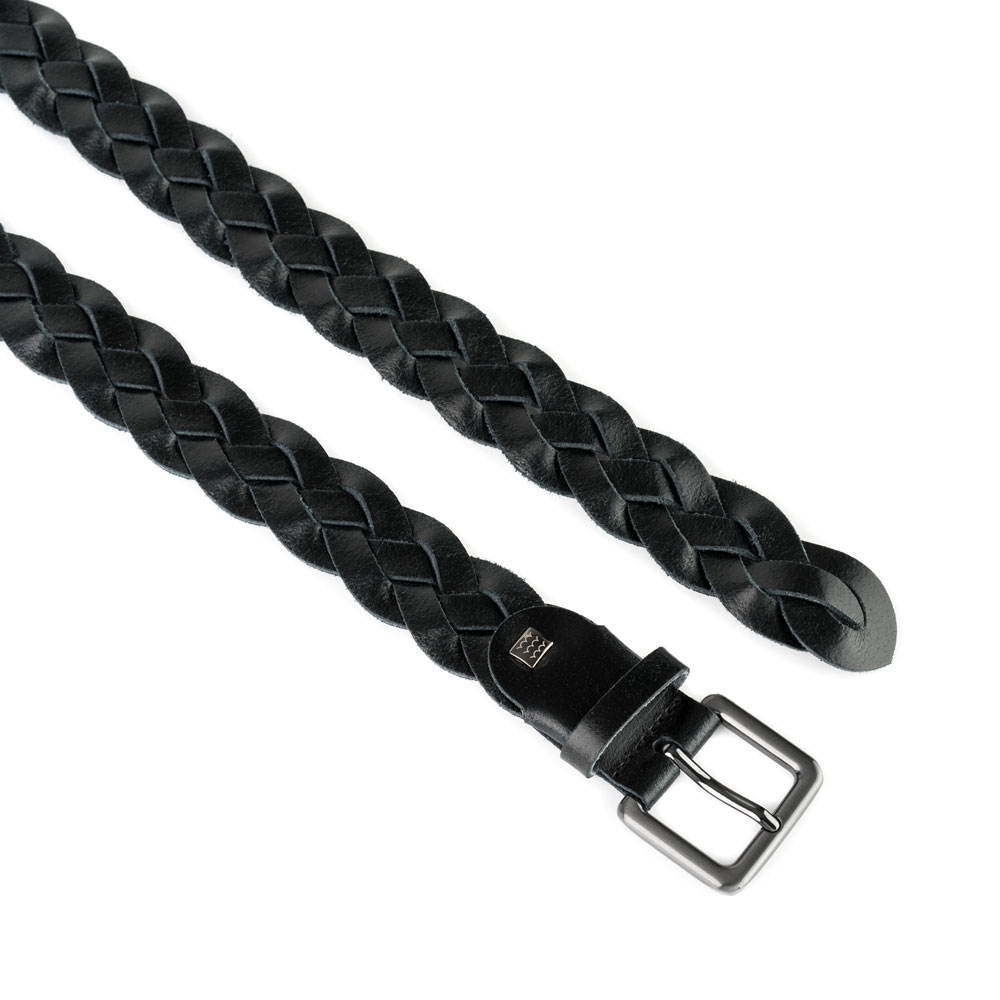 Cinturón Piel Zenia Trenzado 30 mm