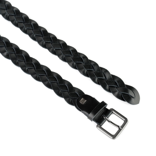 Cinturón Piel Zenia Trenzado 30 mm