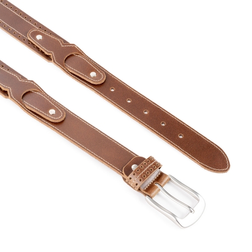 Cinturón Piel Zenia Picado 35 mm