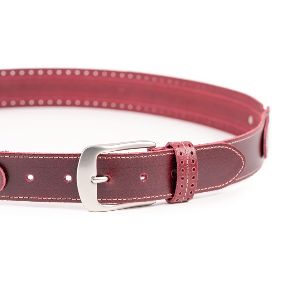 Cinturón Piel Zenia Picado 35 mm