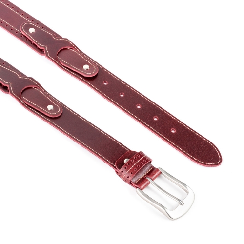 Cinturón Piel Zenia Picado 35 mm