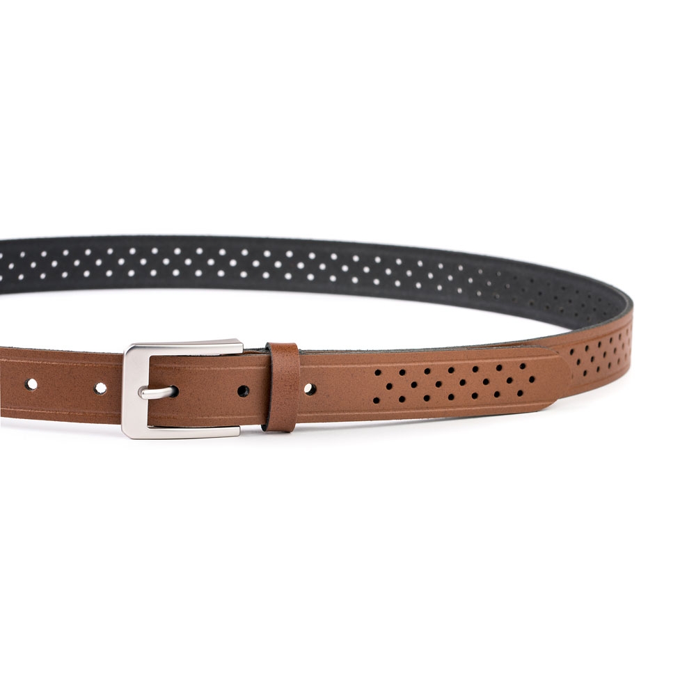 Cinturón Piel Ambolo Picado 25 mm