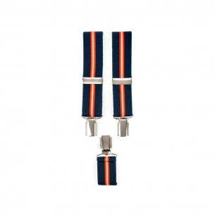 Tirante 3 Pinzas Piel Bandera 30 mm