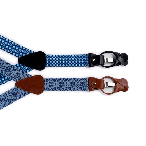 Tirante 3 Pinzas Botón Piel Liso 35 mm