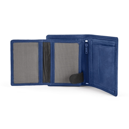 Cartera Billetero Piel Manchester Cremallera