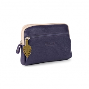 Monedero Grande Piel Hoja