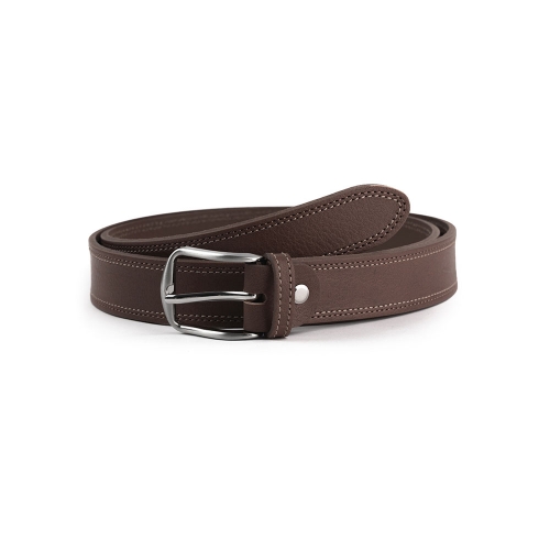 Cinturón Piel Serie Q Cosido Bicolor 30 mm