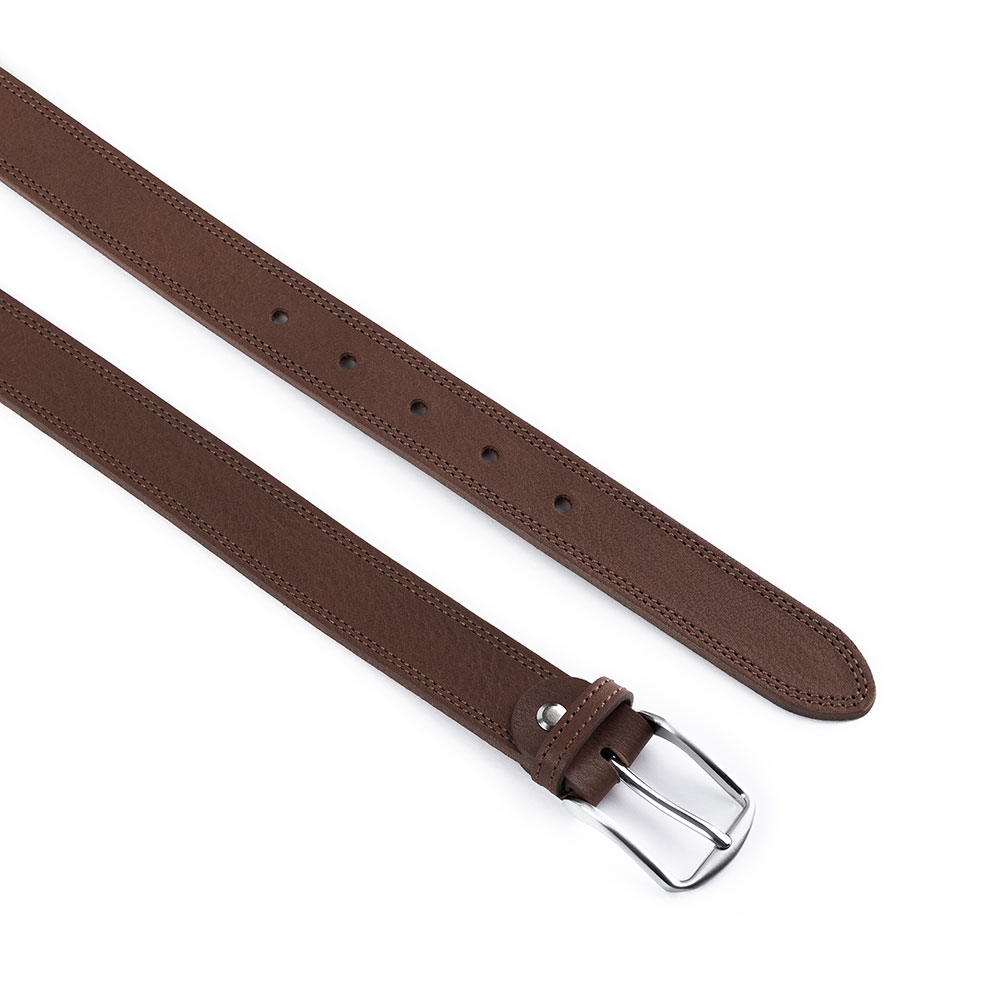 Cinturón Piel Serie Q Cosido 30 mm