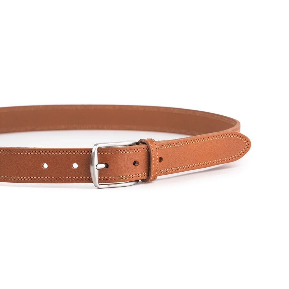 Cinturón Piel Serie Q Cosido Bicolor 30 mm