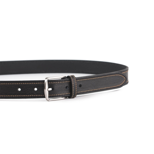 Cinturón Piel Serie Q Cosido Bicolor 30 mm