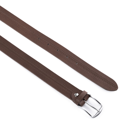 Cinturón Piel Serie Q Grabado Trenza 30 mm