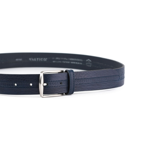 Cinturón Piel Serie Q Grabado Trenza 35 mm