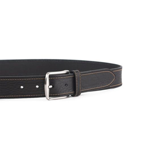 Cinturón Piel Serie Q Cosido Bicolor 40 mm