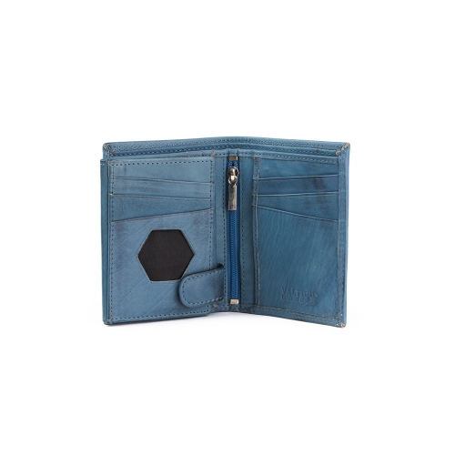 Cartera Billetera Cremallera Piel Torino