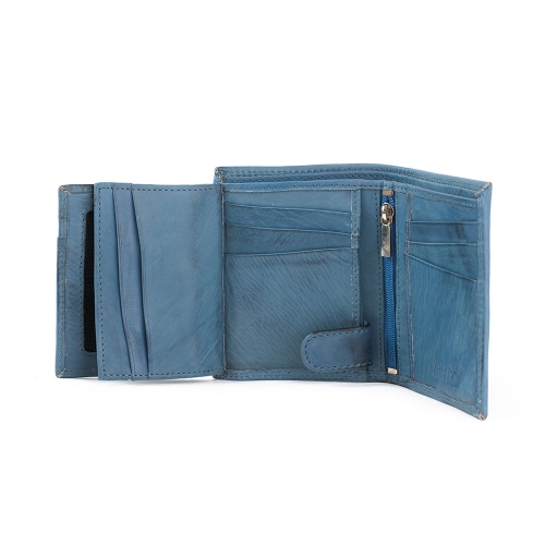 Cartera Billetera Cremallera Piel Torino