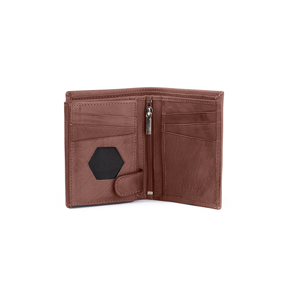 Cartera Billetera Cremallera Piel Torino