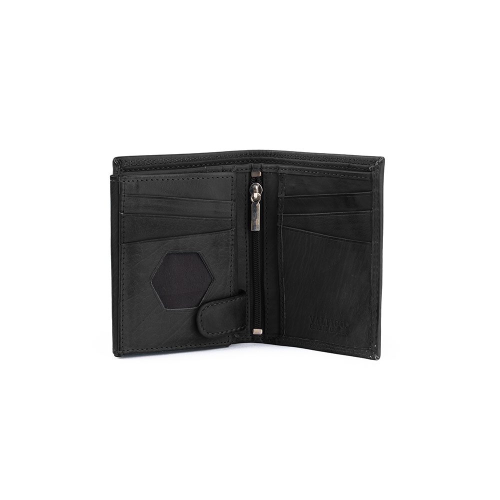 Cartera Billetera Cremallera Piel Torino