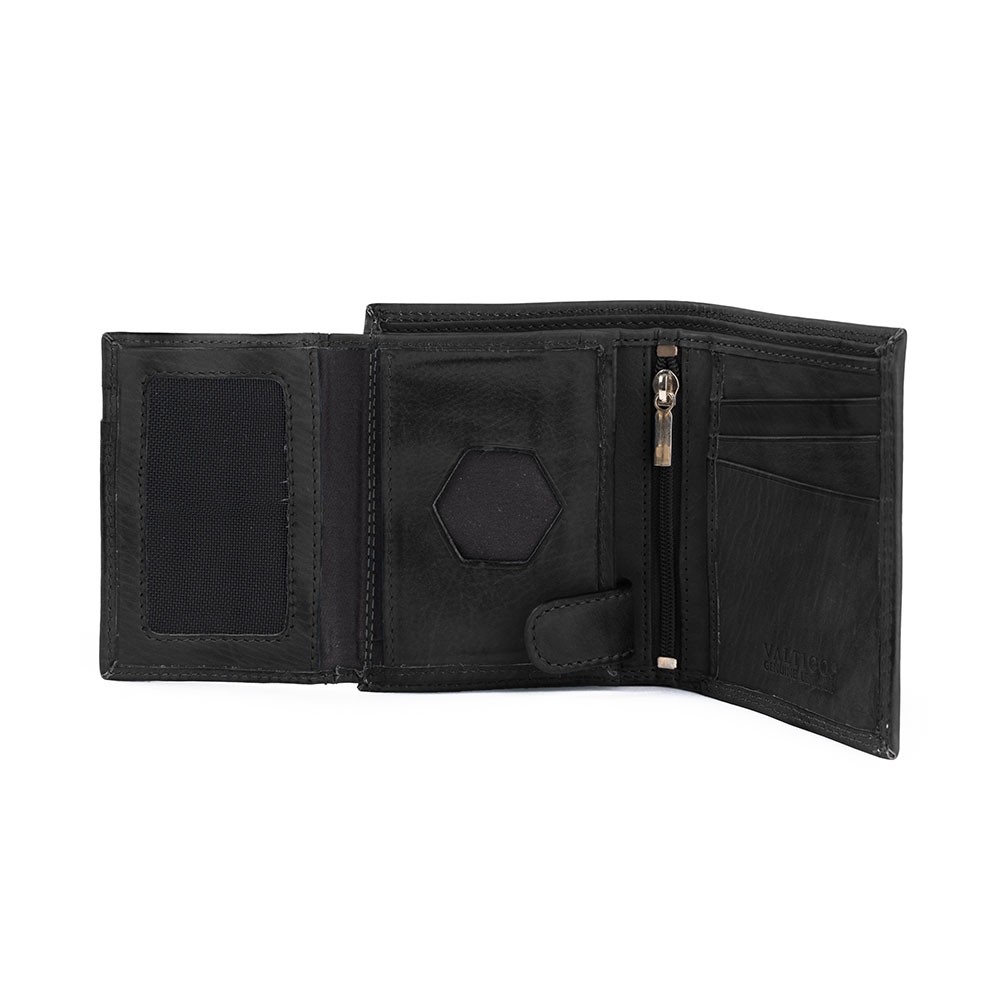 Cartera Billetera Cremallera Piel Torino