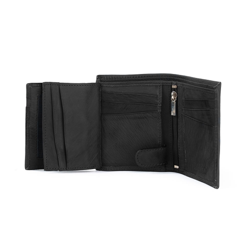 Cartera Billetera Cremallera Piel Torino