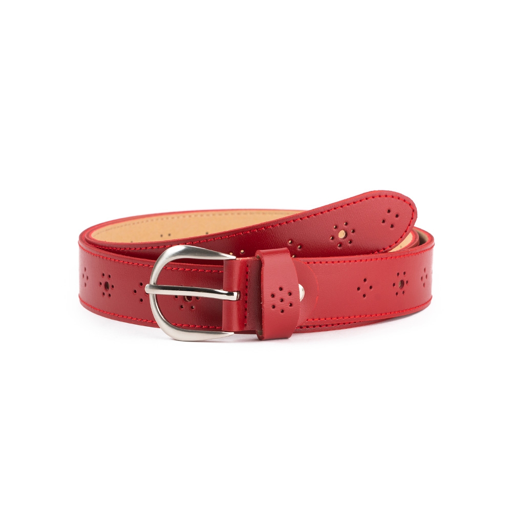 Cinturón Piel Cosido Picado 30mm