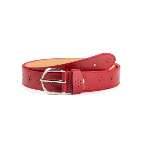 Cinturón Piel Cosido Picado 30mm