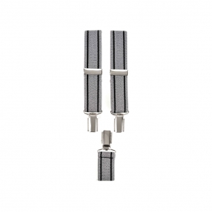 Tirante 4 Pinzas Piel Rayas 30 mm