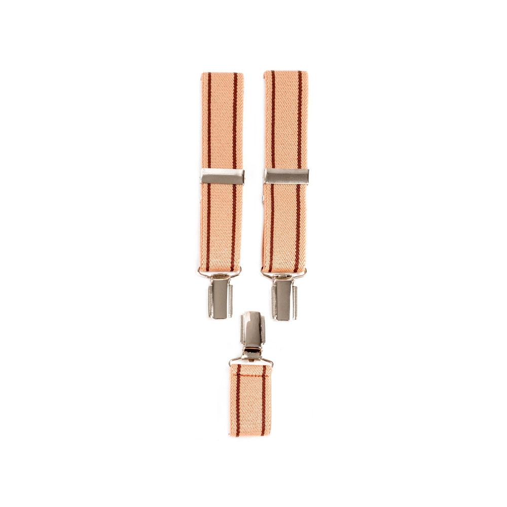 Tirante 4 Pinzas Piel Rayas 30 mm