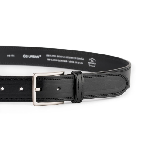 Cinturón Piel Urban Cosido 35 mm