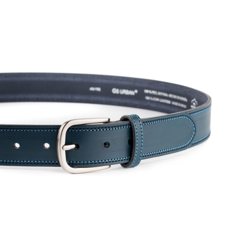 Cinturón Piel Urban Cosido Bicolor 35 mm