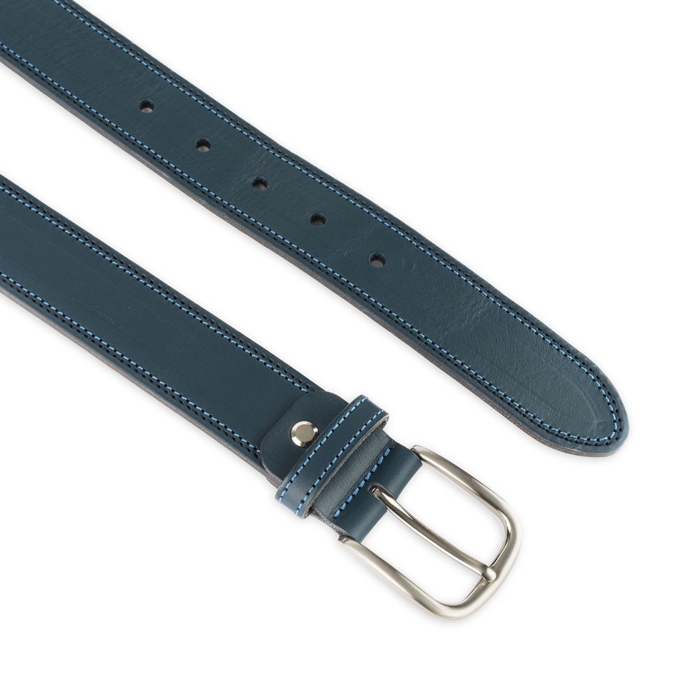 Cinturón Piel Urban Cosido Bicolor 35 mm