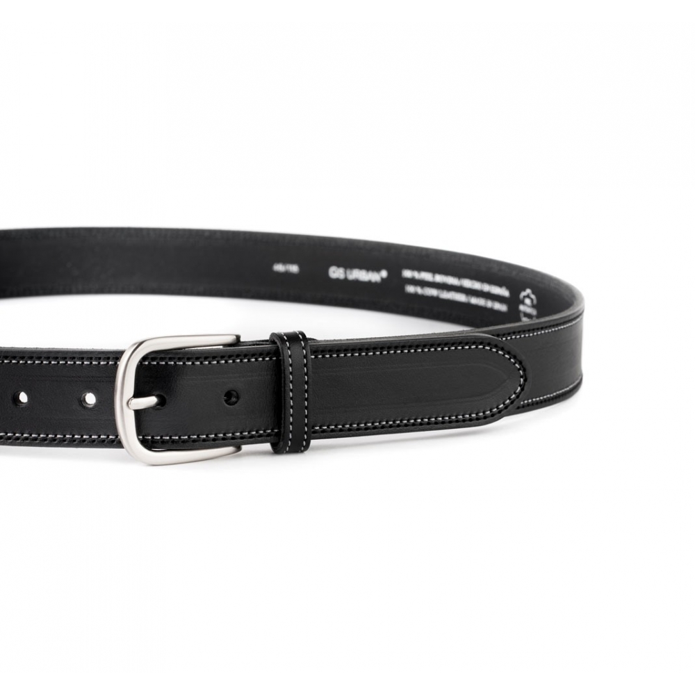 Cinturón Piel Urban Cosido Bicolor 35 mm